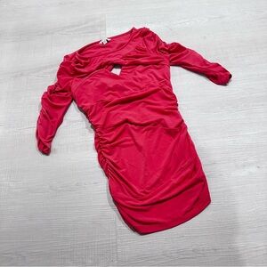 Guess Pink Scrunched Dress